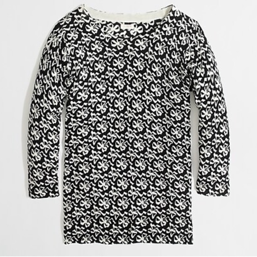 EUC J.Crew Charley Sweater in Ribbon Bow